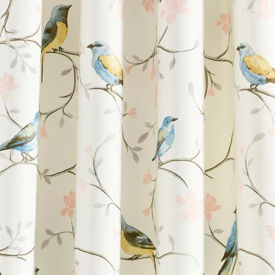 Lush Décor Botanical Bird And Flower Light Filtering Window Curtain Panels Multi 52x84 Set 8 Lush Décor Botanical Bird And Flower Light Filtering Window Curtain Panels Multi 52x84 Set - Image 6