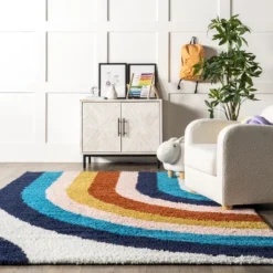 NuLOOM Ela Half Rainbow Shag Area Rug 20 NuLOOM Ela Half Rainbow Shag Area Rug -Home Improvement Store GUEST 699514cf e79a 4970 8c8d 91d775ed9007