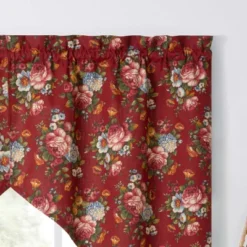 Ellis Bella Rose Stylish Medium Scale Printed Floral Pattern 1.5" Rod Pocket Tailored Swag 56"x36" Red 9 Ellis Bella Rose Stylish Medium Scale Printed Floral Pattern 1.5" Rod Pocket Tailored Swag 56"x36" Red -Home Improvement Store GUEST 6a195b9a 1f56 40e7 b8d7 e6a44e89e7f6