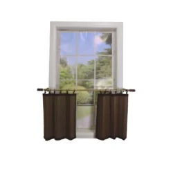 Versailles Home Fashions 2pk Rayon From Bamboo Curtain Tiers - Brown 7 Versailles Home Fashions 2pk Rayon From Bamboo Curtain Tiers - Brown -Home Improvement Store GUEST 6a2ea7d9 6982 4a42 96b4 c70a4c0ebeb2