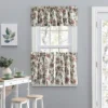 Ellis Curtain Madison Floral Design Printed Natural Ground 1.5" Rod Pocket Tailored Tier Brick -Home Improvement Store GUEST 6a8e05ee bcf7 49e8 a777 55937f3cee20