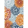 Crisantemo Floral Indoor/Outdoor Area Rug - JONATHAN Y