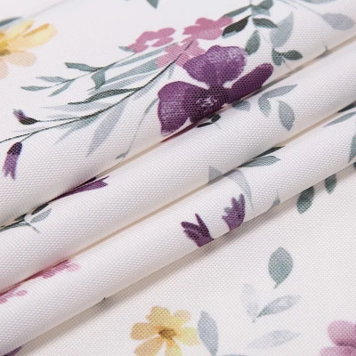 Trinity Oxford Cloth Flower Brocade Curtains For Half Window Farmhouse 4 Trinity Oxford Cloth Flower Brocade Curtains For Half Window Farmhouse - Image 2