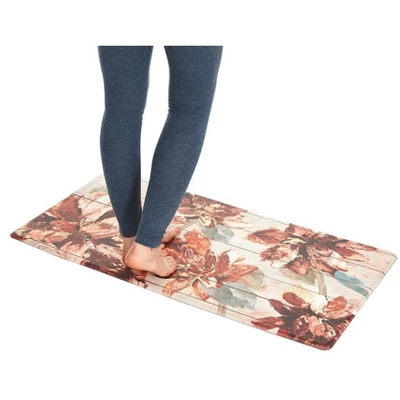 J&V TEXTILES 20" X 39" Comfort Collection Anti-Fatigue Kitchen Floor Mat (Floral) 3 J&V TEXTILES 20" X 39" Comfort Collection Anti-Fatigue Kitchen Floor Mat (Floral)