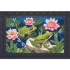 Frog Pond Summer Doormat Lily Pads Indoor Outdoor 30" X 18" Briarwood Lane