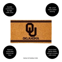 Evergreen University Of Oklahoma Logo Turf Mat, Brown- 28 X 16 Inches Indoor Outdoor Doormat -Home Improvement Store GUEST 6df2a8ad 13ef 435a 9031 e6530f501143