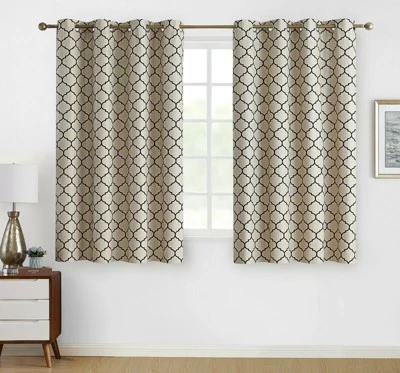Kate Aurora Chic Living 100% Max Blackout Trellis Thermal Curtains 3 Kate Aurora Chic Living 100% Max Blackout Trellis Thermal Curtains