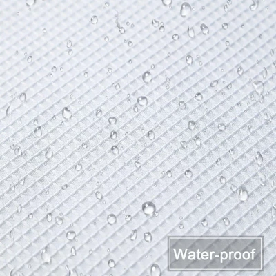 Trinity Waffle Weave Textured Solid Curtains For Bathroom Kitchen Cafe 4 Trinity Waffle Weave Textured Solid Curtains For Bathroom Kitchen Cafe - Image 2