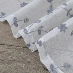 Trinity Sheer Curtains Leaves Embroidered Kitchen Curtains Rod Pocket Faux Linen Textured Window Treatments, Set Of 2 -Home Improvement Store GUEST 714a0c55 c999 474d 9fd3 1bde8eba5ce6