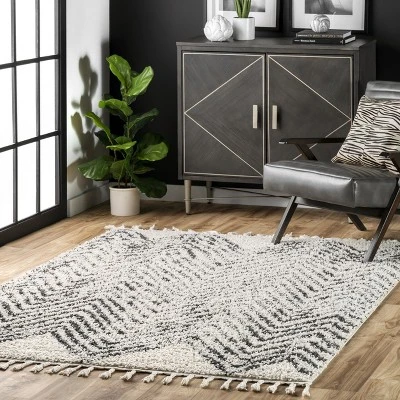 NuLOOM Amanda Moroccan Chevron Tassel Area Rug 3 NuLOOM Amanda Moroccan Chevron Tassel Area Rug