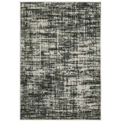 Trinity Distressed Abstract Patio Area Rug Black/Beige - Captiv8e Designs -Home Improvement Store GUEST 7339b53c 69a0 4a7e 8e38 9ac7bfd3c22d