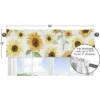 Sweet Jojo Designs Window Valance Treatment 54in. Sunflower Yellow Green And Taupe