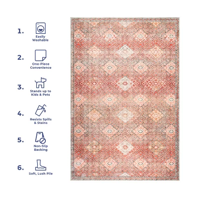 NuLOOM Serenity Machine Washable Diamond Trellis Area Rug 13 NuLOOM Serenity Machine Washable Diamond Trellis Area Rug - Image 11