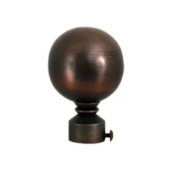 LX01 Ball Finial Adjustable Steel Rod Set 1" Diameter Antique Bronze/Brown By Versailles -Home Improvement Store GUEST 7422ec02 0831 4556 a668 d6b63f748476