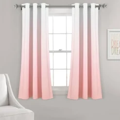Set Of 2 (63"x38") Mia Ombre Insulated Grommet Blackout Window Curtain Panels - Lush Décor -Home Improvement Store GUEST 753cb0d3 4b98 4fff ba26 74dd946a2287
