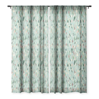 Holli Zollinger ZARAH TERRAZZO Single Panel Sheer Window Curtain - Deny Designs 4 Holli Zollinger ZARAH TERRAZZO Single Panel Sheer Window Curtain - Deny Designs - Image 2
