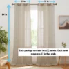 HLC.ME Emily Faux Linen Semi Sheer Light Filtering Grommet Lightweight Window Curtains Drapery Panels, Set Of 2 1 HLC.ME Emily Faux Linen Semi Sheer Light Filtering Grommet Lightweight Window Curtains Drapery Panels, Set Of 2 -Home Improvement Store GUEST 75e4d631 6c39 44f5 87b0 83a76097e83b