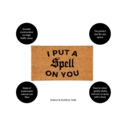 Evergreen 16 X 28 Halloween Greeting Coir Mat, I Put A Spell On You For Indoor And Outdoor Decor -Home Improvement Store GUEST 783ffdcc 91d2 452e a0e3 5aa7d6b74e6e