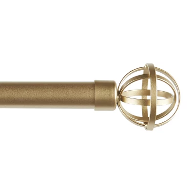 Exclusive Home Jetson 1" Curtain Rod And Coordinating Finial Set 4 Exclusive Home Jetson 1" Curtain Rod And Coordinating Finial Set - Image 2