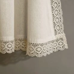 Lush Décor Rosalie Window Curtain Panels Ivory 54X45 Set -Home Improvement Store GUEST 7b99d931 8c2e 4d55 a708 5ea7f14783ed