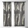 Lola Terracota When The Leaves Become Wings Single Panel Sheer Window Curtain - Society6