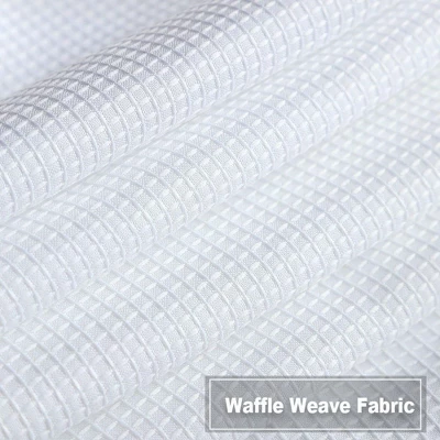Trinity Waffle Weave Textured Solid Curtains For Bathroom Kitchen Cafe 5 Trinity Waffle Weave Textured Solid Curtains For Bathroom Kitchen Cafe - Image 3