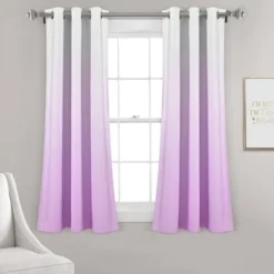 Set Of 2 (63"x38") Mia Ombre Insulated Grommet Blackout Window Curtain Panels - Lush Décor -Home Improvement Store GUEST 7e52fbd0 9e8b 4359 b23d e6be391a4f43