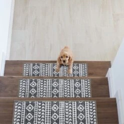 World Rug Gallery Geometric Bohemian Non-Slip Stair Treads -Home Improvement Store GUEST 7ea5fa04 bc2d 4f24 a03d fc7dfbe05fe7