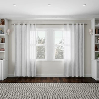 Hastings Home 1" Curtain Rod With Finials - Gray 4 Hastings Home 1" Curtain Rod With Finials - Gray - Image 2