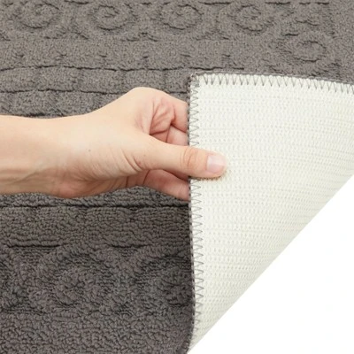 Farmlyn Creek Grey Rectangle Rug With Latex Backing, Kitchen Mat, Indoor Outdoor Doormat For Home Entryway (43 X 20 In) 5 Farmlyn Creek Grey Rectangle Rug With Latex Backing, Kitchen Mat, Indoor Outdoor Doormat For Home Entryway (43 X 20 In) - Image 3