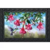 Briarwood Lane Flight Of The Hummingbirds Spring Doormat Floral Indoor Outdoor 30" X 18"