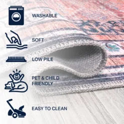 Dalyan Geometric Medallions Washable Area Rug - JONATHAN Y -Home Improvement Store GUEST 81d46ee6 9734 4c04 b330 b0da1b13c175