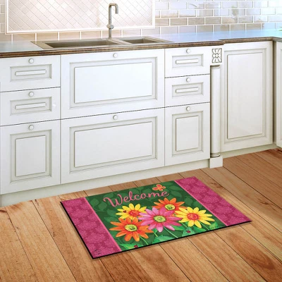 Welcome Daisies Spring Doormat Floral Indoor Outdoor 30" X 18" Briarwood Lane 4 Welcome Daisies Spring Doormat Floral Indoor Outdoor 30" X 18" Briarwood Lane - Image 2