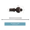 1-Inch Curtain Rod- Decorative Modern Urn Finials & Hardware- For Home Decor In Bedroom, Living Room & Kitchen, 48-84-Inch By Lavish Home (Bronze) 1 1-Inch Curtain Rod- Decorative Modern Urn Finials & Hardware- For Home Decor In Bedroom, Living Room & Kitchen, 48-84-Inch By Lavish Home (Bronze) -Home Improvement Store GUEST 82886681 5f38 4a48 8c91 981492c220af