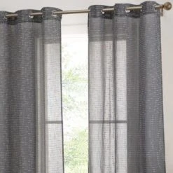 HLC.ME Emily Faux Linen Semi Sheer Light Filtering Grommet Lightweight Window Curtains Drapery Panels, Set Of 2 24 HLC.ME Emily Faux Linen Semi Sheer Light Filtering Grommet Lightweight Window Curtains Drapery Panels, Set Of 2 -Home Improvement Store GUEST 83a26667 e995 4fe8 8f97 c756215be3d7