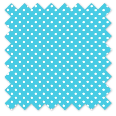 Bacati - Pin Dots Aqua Window Curtain Panel 5 Bacati - Pin Dots Aqua Window Curtain Panel - Image 3