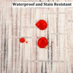 8x10 Rugs Non-Slip ¨C Modern Boho Abstract Area Rug Stain-Resistant Low Pile Carpet | Machine Washable Ivory Accent Rug With TPR Backing -Home Improvement Store GUEST 8526f979 0e3d 4f92 bb78 7ba70bcc3ae7