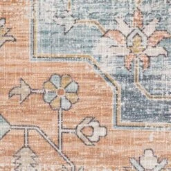 Marcel Bohemian Border Medallion Area Rug Orange/Blue - Captiv8e Designs -Home Improvement Store GUEST 85f78469 d8f0 45ce 839f 7334beebaecc