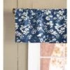 Floral Damask Rod-Pocket Homespun Insulated Curtain Valance, 42"W X 14"L -Home Improvement Store GUEST 8684f7e4 0ff4 4515 96e4 b71807af88bb