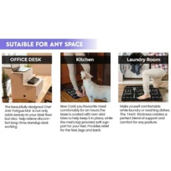 Cafe Noir Designer Chef Oil & Stain Resistant Anti-Fatigue Kitchen Floor Mat -Home Improvement Store GUEST 8780ac63 e163 4460 85f3 a6f24625231c