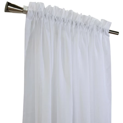 Habitat Cote D'Azure Sheer Rod Pocket Windows Or Outdoor Living Space Traditional Style Insulated Curtain Panel 56" X 95" White 4 Habitat Cote D'Azure Sheer Rod Pocket Windows Or Outdoor Living Space Traditional Style Insulated Curtain Panel 56" X 95" White - Image 2