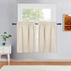 Trinity Velvet Room Darkening Kitchen Window Curtains Energy Efficient Home Decor Window Treatments -Home Improvement Store GUEST 888f96b2 d2f6 44f3 9d95 da76fb3a0ca3