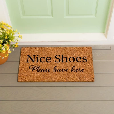 Evergreen Flag Funny Welcome Mat Coir Doormat | 28" X 16" Front Door Mat Outdoor Entrance | No Slip Door Rugs Entryway Indoor | Nice Shoes 3 Evergreen Flag Funny Welcome Mat Coir Doormat | 28" X 16" Front Door Mat Outdoor Entrance | No Slip Door Rugs Entryway Indoor | Nice Shoes