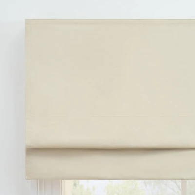 Faux Silk 100% Total Blackout Cordless Roman Blind And Shade - Eclipse 3 Faux Silk 100% Total Blackout Cordless Roman Blind And Shade - Eclipse