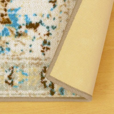 Distressed Medallion Traditional Border Indoor Area Rug Or Runner Rug By Blue Nile Mills 5 Distressed Medallion Traditional Border Indoor Area Rug Or Runner Rug By Blue Nile Mills - Image 3