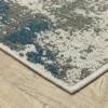 Trinity Modern Distressed Abstract Patio Area Rug Beige/Blue - Captiv8e Designs -Home Improvement Store GUEST 8a18fce6 e1d2 45b4 92a8 dff90d1a8f62
