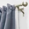 Lumi Home Furnishings 66"x120" Decorative Drapery Double Rod With Ball And End Cap Finials Silver -Home Improvement Store GUEST 8b3f1a14 94ad 4aa4 ba8c 46f9a93bc565