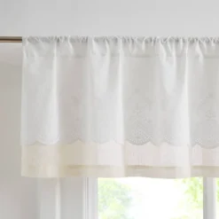 52"x18" Lush Decor Brigitte Embroidery Eyelet Scalloped Edge Valance Neutral Single 14 52"x18" Lush Decor Brigitte Embroidery Eyelet Scalloped Edge Valance Neutral Single -Home Improvement Store GUEST 8be5829b 0972 4029 ba64 08786aaa76d3