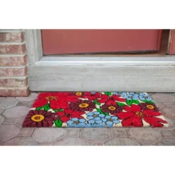 1'4" X 2'4" Forget Me Nots Blooms Indoor/Outdoor Coir Doormat - Entryways -Home Improvement Store GUEST 8c0a60b5 7b15 4660 badf 0c10b2205671