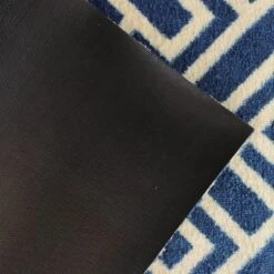 2'x3' ColorStar Deco Grid Door Mat Navy - Bungalow Flooring -Home Improvement Store GUEST 8c510769 1f12 4d10 a08a 3f3c31c4b71b